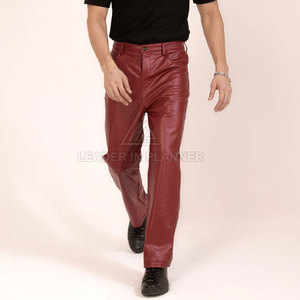 Pantalones de Cuero para Hombre de Alta Calidad al Por Mayor, Mejor Precio, Pantalones de Cuero con Logotipo Personalizado - Product Image 5