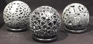 Unique Design And Latest Collection With Bulk Quantity Soapstone Candle Holder With Round Shape For <b>T</b> <b>Light</b> Candle Holder - Product Image 3