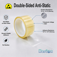 Pita Pengemas Anti Statis Transparan Dua Sisi dengan Resistansi 10^6 hingga 10^9 Ohm untuk Penyegelan Karton Sensitif ESD