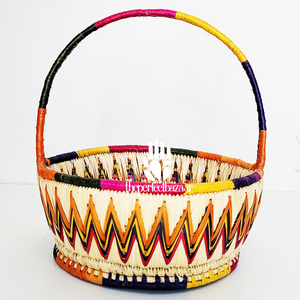 Cesta Moderna de Paja Moonj con Asa, Mini Cesta Ecológica Multiusos para Almacenamiento - Product Image 1