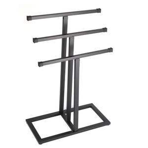 Toallero Metálico Cuadrado Alto de 2 Niveles para Baño de Hotel, Toallero Independiente para Secado de Toallas, Organización Eficiente - Product Image 3