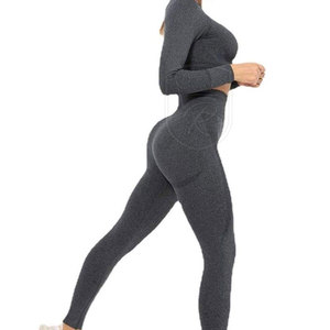 Ensemble décontracté deux pièces côtelé uni pour femme – Tissu côtelé premium, écologique, respirant, coupe confortable, idéal au quotidien, élégant - Product Image 2
