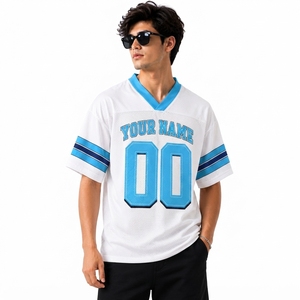 เสื้ออเมริกันฟุตบอล OEM แบบสั่งทำพิเศษ เสื้อทีมกีฬา ผ้าตาข่าย ผลิตโดยผู้ผลิตเสื้อผ้ากีฬา โพลีเอสเตอร์ 100% ระบายเหงื่อได้ดี - Product Image 2
