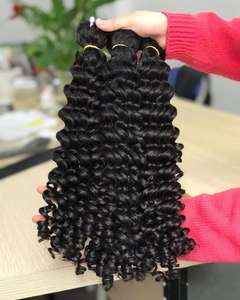 Extensiones de cabello Remy vietnamita de la mejor calidad 100%, máquina de rizos profundos, paquetes de cabello humano de trama - Product Image 6