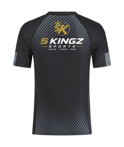 Custom Men's Rashguard Sports <b>Top</b> T-Shirt-Breathable Lightweight Spandex/Polyester Fabric for Fitness Gym Workouts - Product Image 3