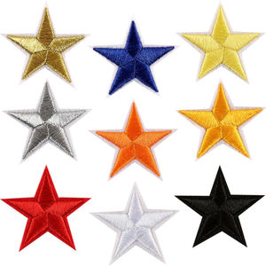 แพทช์ปักลายคุณภาพสูง MEHMOOD APPAREL แบบกำหนดเอง เป็นมิตรกับสิ่งแวดล้อม รูปดาว ดีไซน์ล่าสุด รีดติดได้ ทำจากผ้าสักหลาดไม่ทอ - Product Image 1