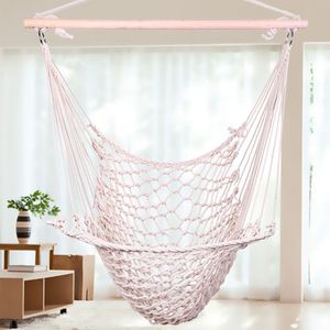 Chaise suspendue en coton beige, 2 pièces, hamac de jardin pour l'intérieur et l'extérieur, livraison gratuite, YJ - Product Image 2