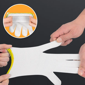 Cotton Safety <b>Gloves</b> <b>Knit</b> Wrist Anti-Slip General Purpose Work <b>Gloves</b> Durable Smooth Texture Latex Free Powder Free - Product Image 5