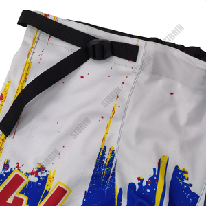 Sibrin Custom Printed Sublimated Inline <b>Roller</b> Hockey Pants Polyester Mesh Cordura Padding Pro Protective Pants Moisture-Wicking - Product Image 3