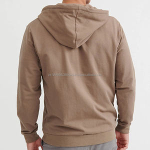Sudadera con Capucha para Hombre de Felpa Francesa, Sudadera con Cremallera de Algodón Orgánico, Sudadera Personalizada con Capucha para Hombre, Sudadera Informal con Cremallera para Hombre - Product Image 2