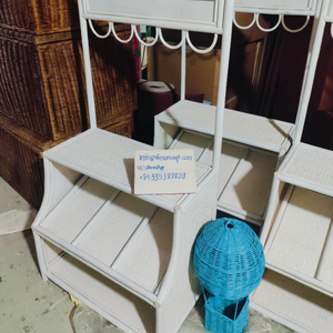 Stand de jeu en rotin naturel fait main du Vietnam pour enfants, avec auvent, pour jeu d'imitation - Product Image 3