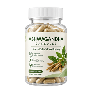 Cápsulas de Ashwagandha de Marca Privada OEM ODM, 60 Unidades para Mercados Minoristas y Proveedor al por Mayor de Cápsulas de Ashwagandha, 60 Unidades - Product Image 2