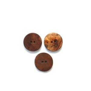 Best Quality Indian Manufacturer Carved Animal Buffalo Horn Button Eco-Friendly Natural Horn <b>Black</b> Color Blank Button - Product Image 2