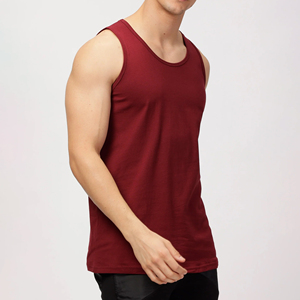 Solid Color Breathable Tank Top Custom Logo Ribbed <b>Vests</b> Knitted Fitness Gym <b>Stringer</b> Singlet for Men Training Workout Session - Product Image 2