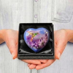 Royal Aluminum Heart Shape Cremation <b>Keepsake</b> Urn Memorial Tribute Holder Designed With Durable Secure Closure - Product Image 6