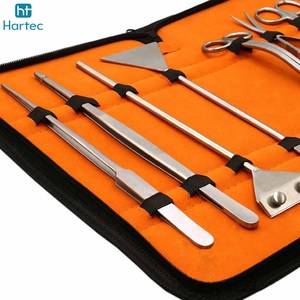 Juego de Herramientas para Acuarios de Acero Inoxidable al Mejor Precio, Tijeras para Recortar Plantas Vivas, Pinzas, Kit para Aplanar Arena - Product Image 6