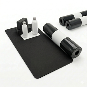 Tapis de yoga résistant à l'usure, résistant à la saleté, imperméable, antidérapant, absorbant les chocs, rectangulaire, pour la maison, le fitness en plein air, le camping - Product Image 4