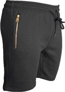 Shorts de jogging en molleton uni pour hommes, personnalisables, en tissu doux, avec fermeture éclair et taille élastique, pour le sport et l'extérieur, prix de gros - Product Image 6