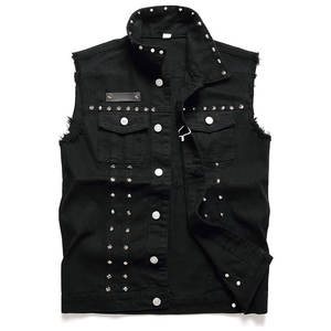 Gilet en jean pour homme, vente en gros, design personnalisé, nouvelle collection, haute qualité, prix attractif, en coton - Product Image 1