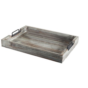 Hot Selling Custom Stainless Steel Serving Tray With Dual Handles Metal <b>Platter</b> Perfect For Home Kitchen In Economically Priced - Product Image 2