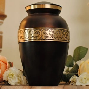 Groothandel Nieuwe Handgeschilderde Rustieke Bruine Pruimenboom Motief Keramische Vaas Urn Vlinder Bloemige Zonsondergang Decoratieve Sympathiepot - Product Image 6