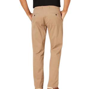 Pantalones Chino Color Caqui Claro para Hombre, Corte Ajustado, Pantalones de Algodón, Ropa Casual Diaria para Hombre, Pantalones de Trabajo de Alto Rendimiento - Product Image 2