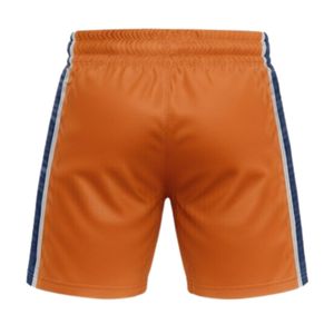 Men Orange Sublimated Ice Hockey Printed <b>Shorts</b> <b>Polyester</b> Drawstring Side Stripe Athletic Team <b>Shorts</b> Performance Sports Apparel - Product Image 2