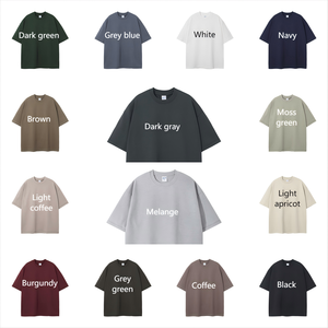 High Quality Heavy <b>Weight</b> Plain Oversized Tshirt Printing Embroidery Custom <b>Blank</b> 100% Cotton Men T Shirt - Product Image 3