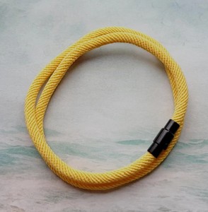Unisex Handmade Magnetic Closure Double Row Milan Nylon <b>Rope</b> <b>Bracelet</b> 15 inches - Product Image 3