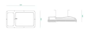 トンネル用フラッドライト超高輝度投光器鋳造300wアルミニウムiP65防水200w