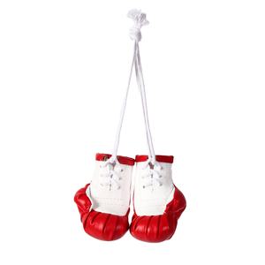 Mini guantes de boxeo de cuero PU colgante llavero Boxer deporte Fitness multifuncional coche decoración Interior accesorios joyería regalo - Product Image 2