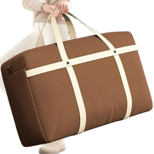 Packaging Thickened Zipper Closure Fashionable Non Woven Folding All Seasons Multi-Use Moving Quilt Clothes <b>Bag</b> - Product Image 4