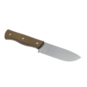Cuchillos de Caza de Hoja Fija para Exteriores con Mango Recto Marrón y Hoja de Punta Ancha para Camping, Senderismo, Bushcraft y Campo - Product Image 1
