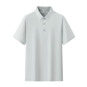 Custom Nylon Spandex <b>Polo</b> <b>Shirt</b> Seamless Knitted Short Sleeve <b>Men</b> <b>Polo</b> Tee Solid Casual Golf Tennis Riding - Product Image 3