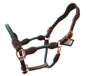 Esta fusión única de cuerda flexible y cuero de calidad Pieza de corona ergonómica Cuerda Halter Precio económico Ajuste de oro rosa - Product Image 2