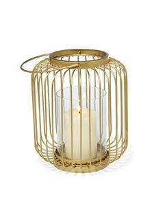 Gold Glass Candle Lantern <b>Tea</b> Light Holder Handmade Decorative Candle <b>Stand</b> for Home Christmas - Product Image 4
