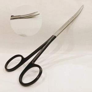 Ciseaux chirurgicaux incurvés de 7 pouces à lame dentelée en acier inoxydable pour chirurgie plastique - Product Image 1