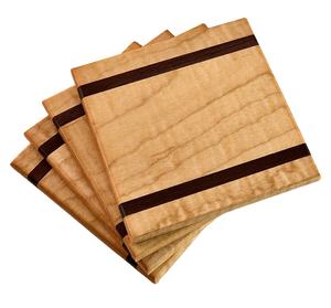 Posavasos de té de resina de Madera hechos a mano, hechos de madera de cedro y resina epoxi, ideales para un hogar elegante, mesa de centro y uso en hoteles - Product Image 1