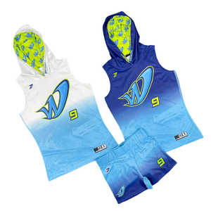 Camiseta de Fútbol 7 contra 7 de Dos Botones para Hombre, Corte Atlético, Poliéster Transpirable, Uniforme de Fútbol Americano 7v7, Bajo MOQ, OEM, Venta al por Mayor de Fábrica - Product Image 5