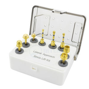 Manual Dental Implant Lateral Approach Sinus Lift Diamond Burs Kit Stainless Steel Precision Surgical Drill Set By Dentavex - Product Image 1