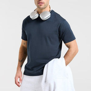 T-shirt homme léger 100% coton, coupe slim, impression personnalisée, col rond, coupe ample, t-shirts d'été pour homme - Product Image 3