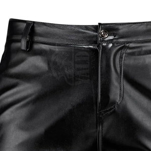 Shorts en cuir pour hommes, marque privée, couleur unie, décontractés, mi-longs, respirants, séchage rapide, service OEM, écologiques, haute qualité - Product Image 4