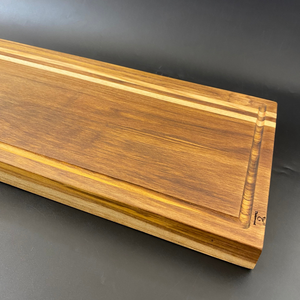 Planche à découper rectangulaire en bois de haute qualité, motif rayé, écologique, non toxique, antibactérienne, antidérapante, fabriquée au Vietnam - Product Image 5