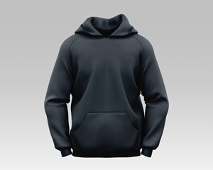 Sweat à capuche rouge pour homme avec poche kangourou, cordon de serrage, poignets côtelés, style streetwear, en coton épais personnalisé - Product Image 2