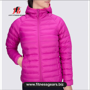 Women's quilted puffer <b>jacket</b> Winter solid color polyester Quilted puffer stand collar Full sleeve winter <b>jacket</b> - Product Image 1