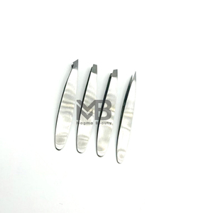 High-precision Stainless Steel Eyebrow Tweezers False Eyelash Tweezers for Eyebrow <b>Threading</b> Beard Plucking Hair Plucking-High - Product Image 2