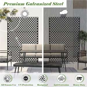 Pannelli Decorativi Autoportanti per Interni/Esterni, Schermo in Metallo e Divisorio per Ambienti - Product Image 4