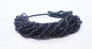 Cuentas facetadas de iolita natural de 4.5-7 mm, cuentas de piedras preciosas de iolita, cuentas facetadas de iolita para la fabricación de joyería. - Product Image 2