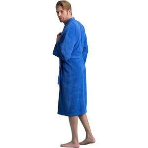 Top Selling Breathable Winter Warm Terry Thermal Quick Dry Long Sleeve <b>Men's</b> <b>Bathrobe</b> with Bath <b>Towels</b> for Adults - Product Image 4
