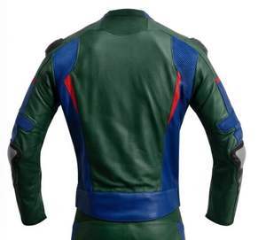 Chaqueta de Motocicleta Bm Green Premium para Hombre, Talla Grande, Transpirable y de Secado Rápido - Product Image 1